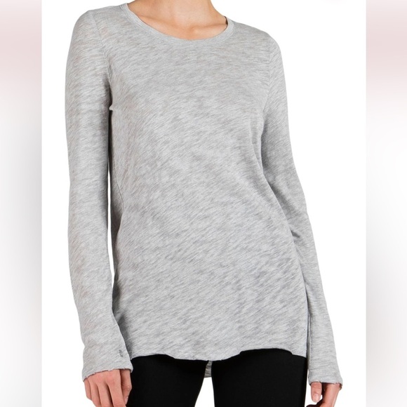 ATM Slub Jersey Long Sleeve Destroyed Wash Tee Heathered Gray Sz Extra Small - Picture 1 of 9
